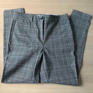 LOFT Gray Plaid Skinny Pants